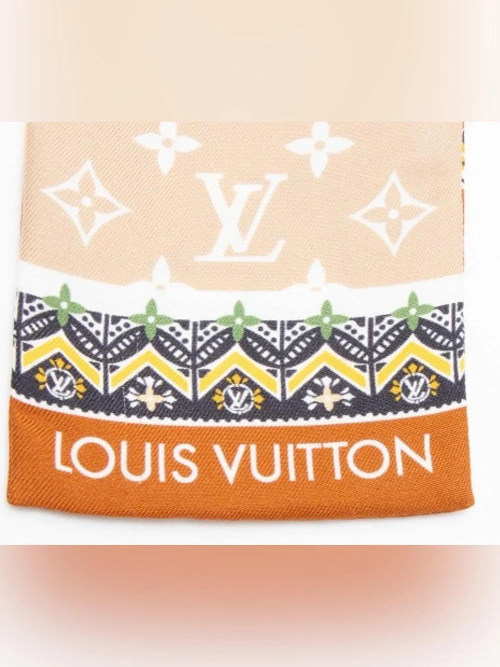 Louis Vuitton Louis Vuitton Silk LV Island Bandeau Scarf